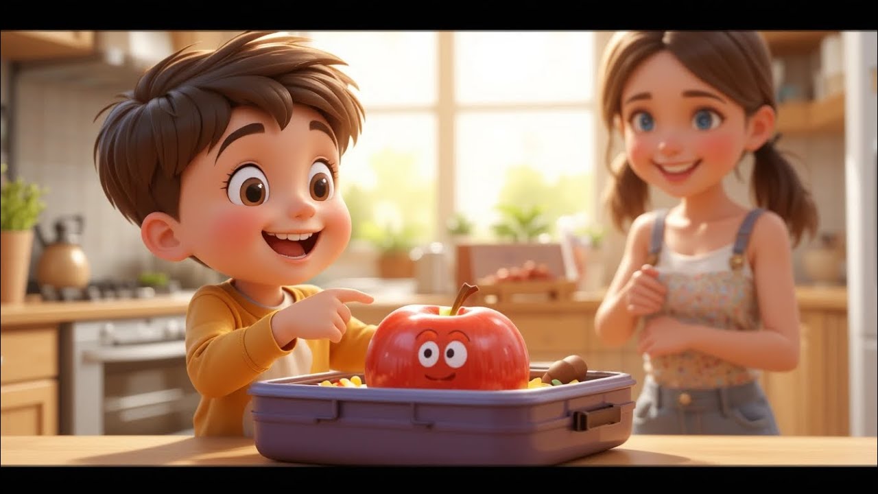 Lunch box poem for kids| learning videos for kids|fun and educational videos|English poem 