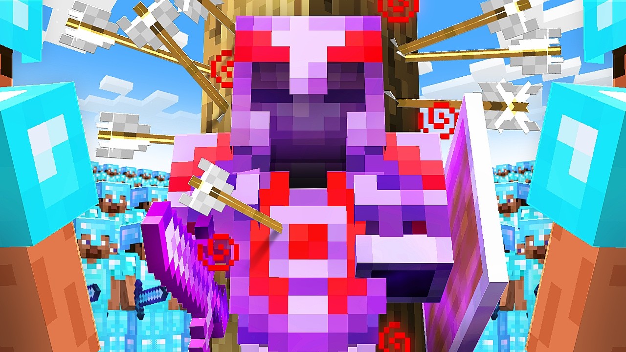 1 JOGADOR MORTAL vs UM SERVIDOR INTEIRO no MINECRAFT