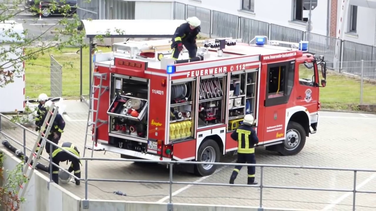 Freiwillige Feuerwehr Kirchberg Großaufgebot bei Mahle [Ü]