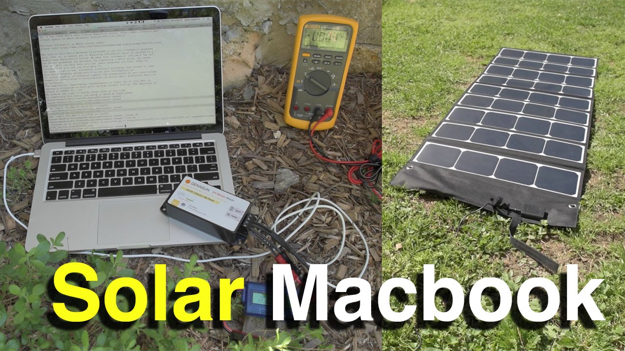 DIY Solar Macbook Pro Retina Charger