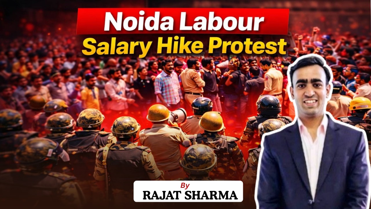 Noida Protest Explained: Workers Demand 35% Wage Hike | What Really Happened? #noida #delhi