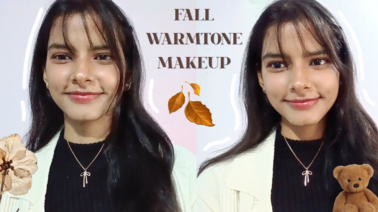 DOUYIN WARM TONE MAKEUP ON BROWN SKIN | Makeup tutorial | FALL MAKEUP 🍂 🍁•.°