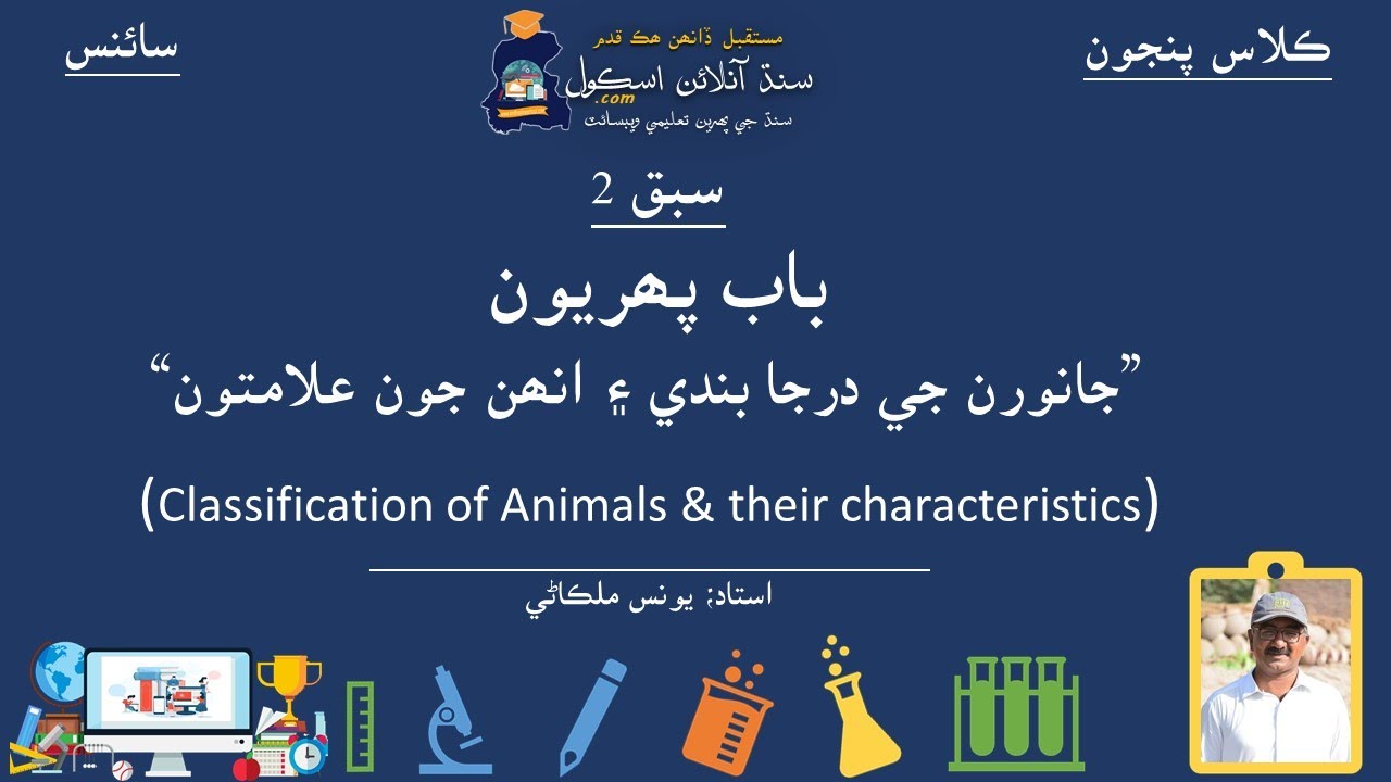 Classification of animals| Science Class 5| Lesson 2| Chapter 1| جانورن جي درجابندي