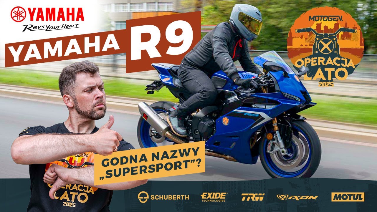 Yamaha R9 2025 - czy ten NOWY supersport ma sens? [TEST na mieście, jazda, opinia, Operacja Lato] 4K