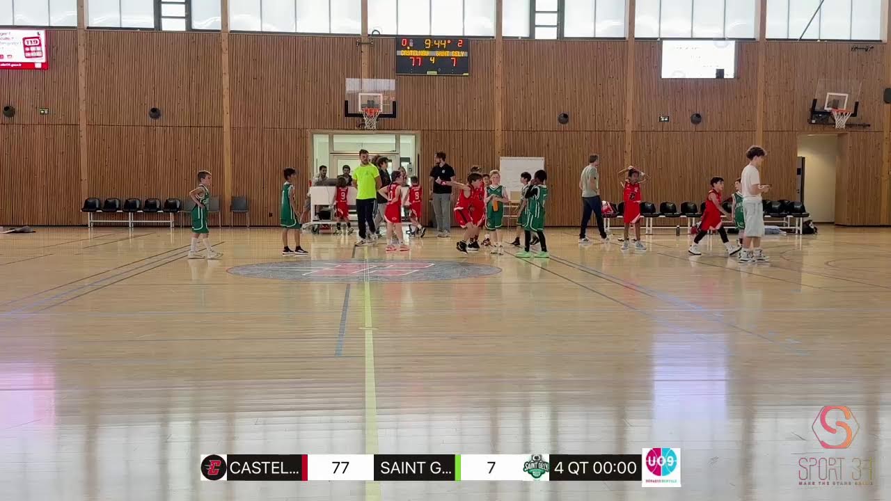 #basket U9 mixte CASTELNAU VS ST GELY