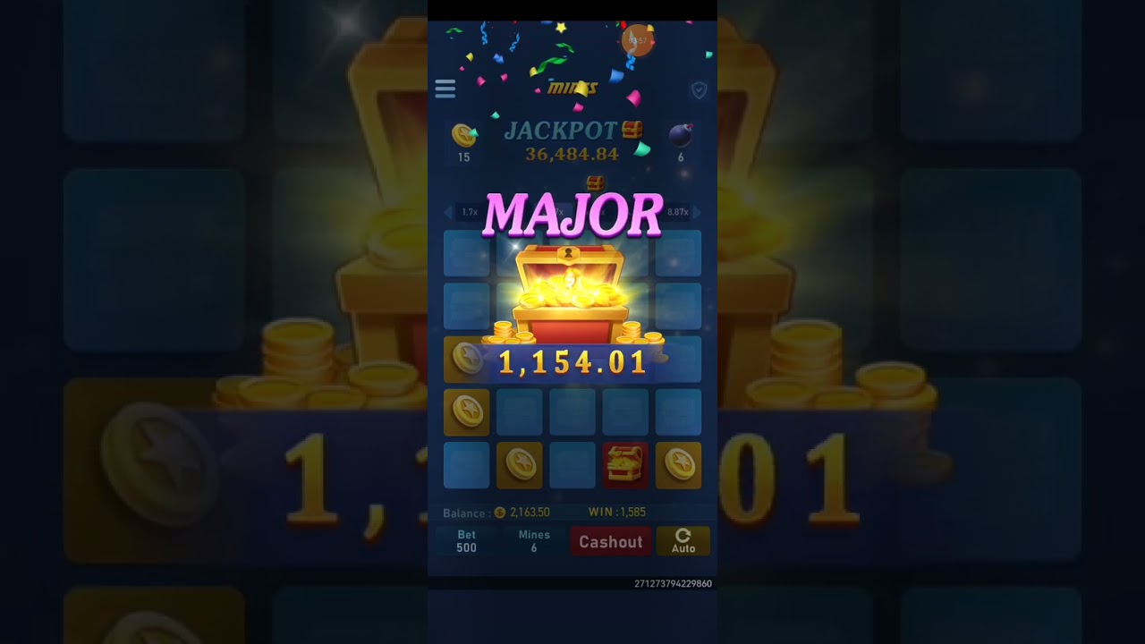 Bet 500 on mines jili and got a major jackpot. 😍
