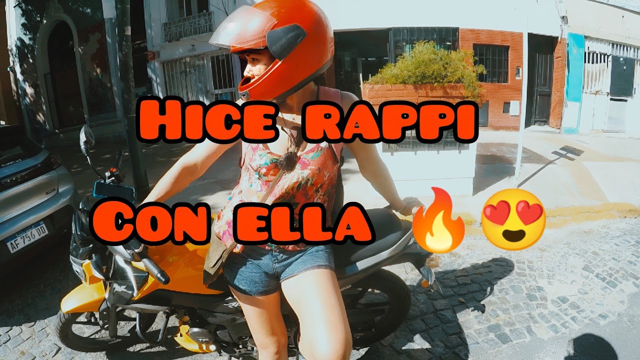 Rappi con mi novia , somos novatos 😅
