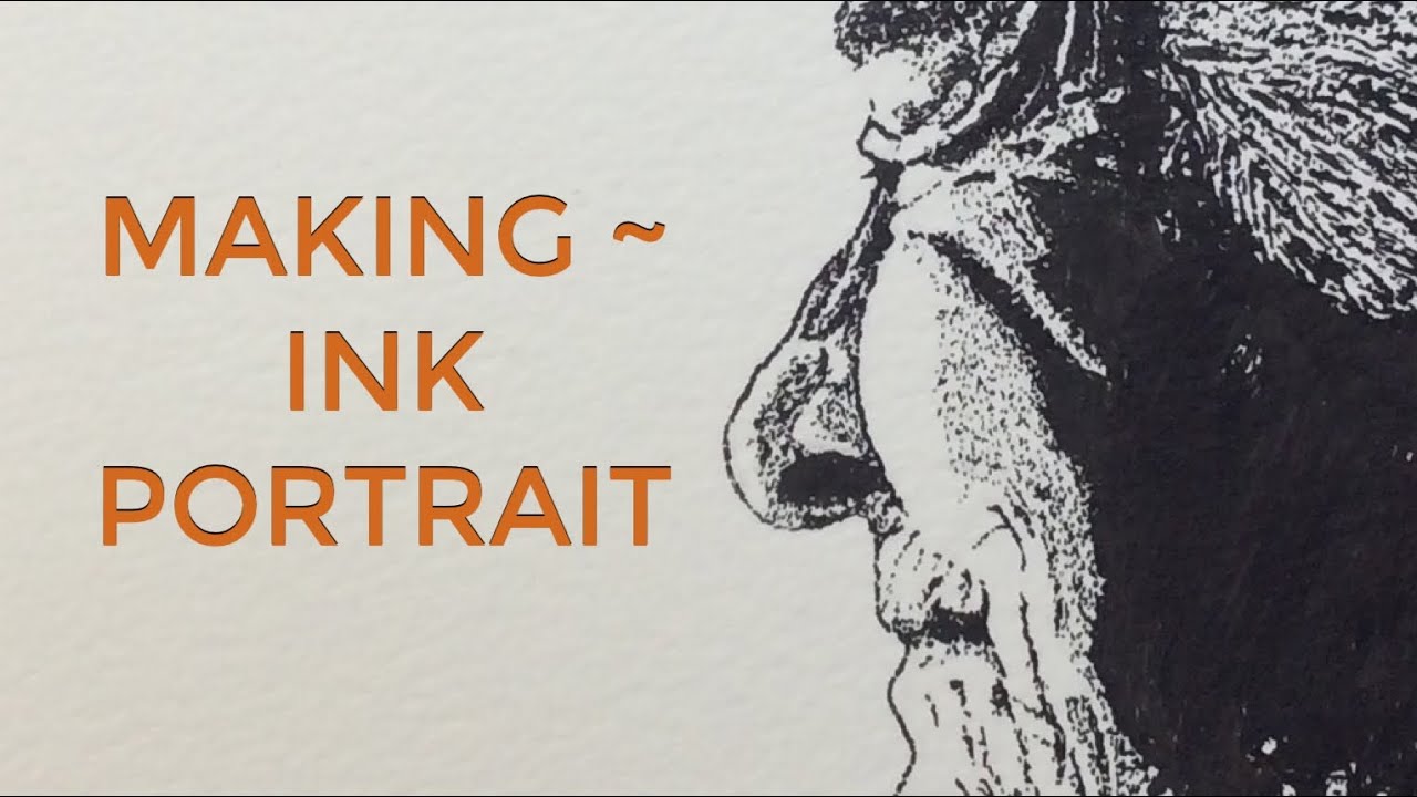 Making - Satisfying dot ink portrait (no talking)