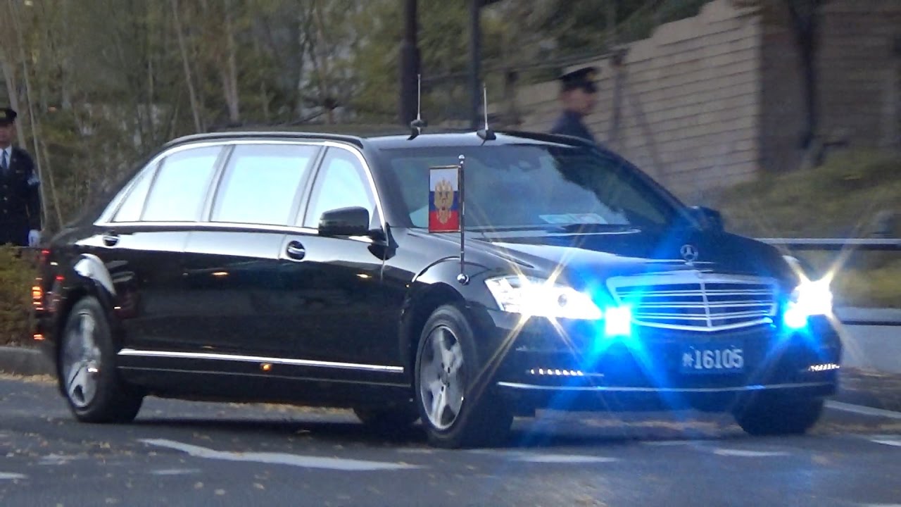 安倍総理大臣、プーチン大統領警護車列、7連発！Prime Minister Shinzo Abe & President Putin