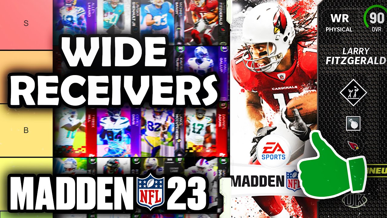RANKING the BEST Wide Receivers in Madden 23 Ultimate Team (Tier List)