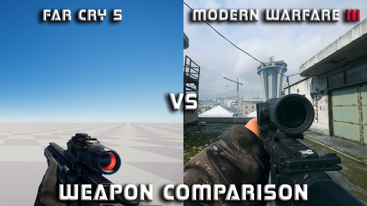 FAR CRY 5 VS MODERN WARFARE III : WEAPON COMPARISON 4K [ NEW VERSION ]