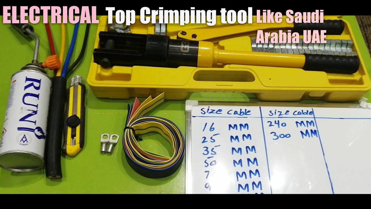 Electrical cable crimping tool crimping tool for cable lugs hydraulic crimping tool using Urdu