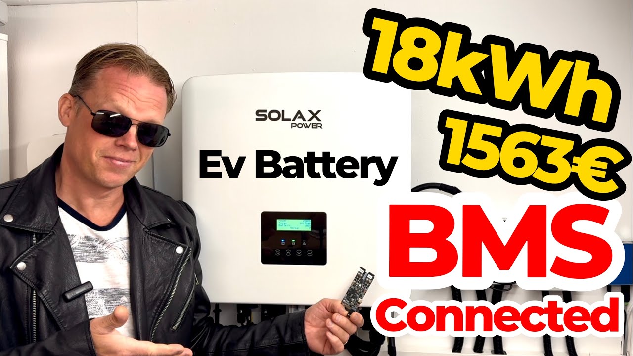 My best, simplest and cheapest solar storage home battery I ever built, BMS connected solax.