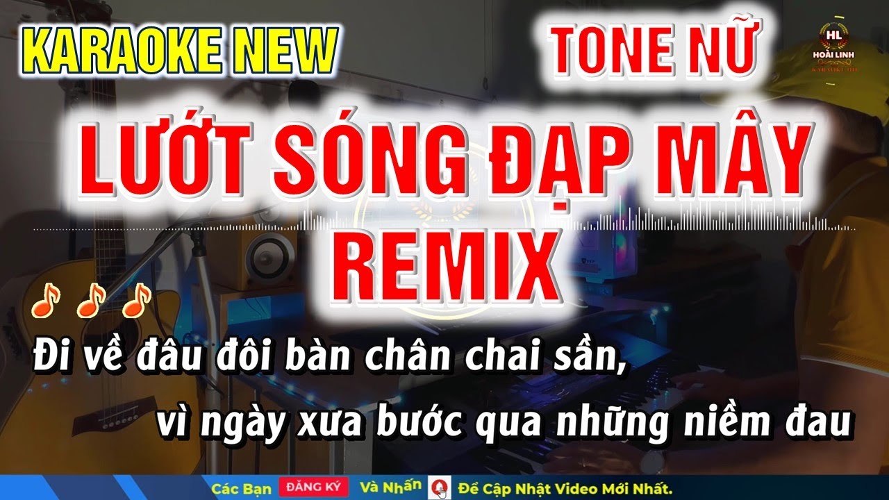 LƯỚT SÓNG ĐẠP MÂY KARAOKE REMIX TONE NỮ - THIÊN TÚ (CHUẨN EDM GÂY NGHIỆN)