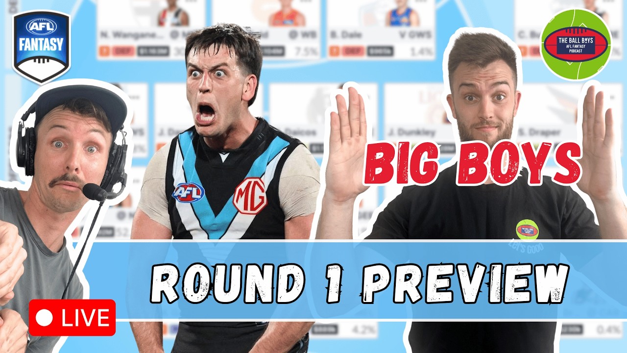 Round 1 LIVE: Captains & Trade Targets - AFL Fantasy 2026
