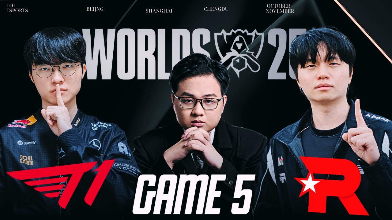 CHUNG KẾT TỔNG CKTG | T1 VS KT | 6 SAO KHÔNG NÓI NHIỀU! | GAME 5