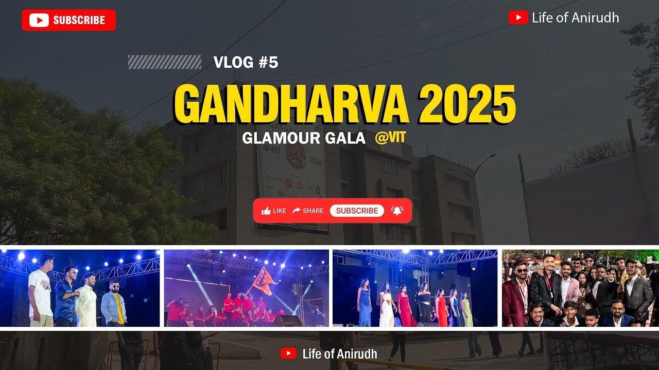 Glamour gala day at VIT 🎀🥳| Gandharva 2k25 🎶🎭🔥 | Vlog 5