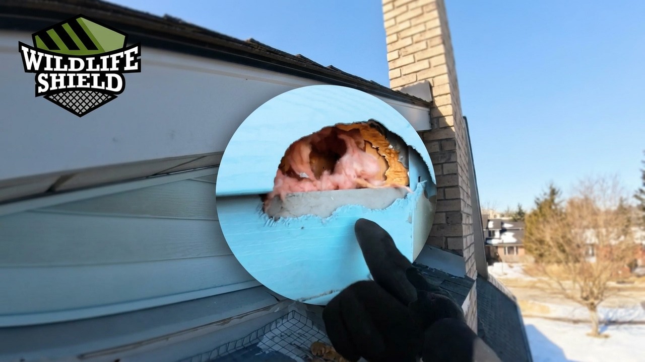 Siding Entry and Soffit Exclusion – Squirrel Removal and Exclusion (Guelph)