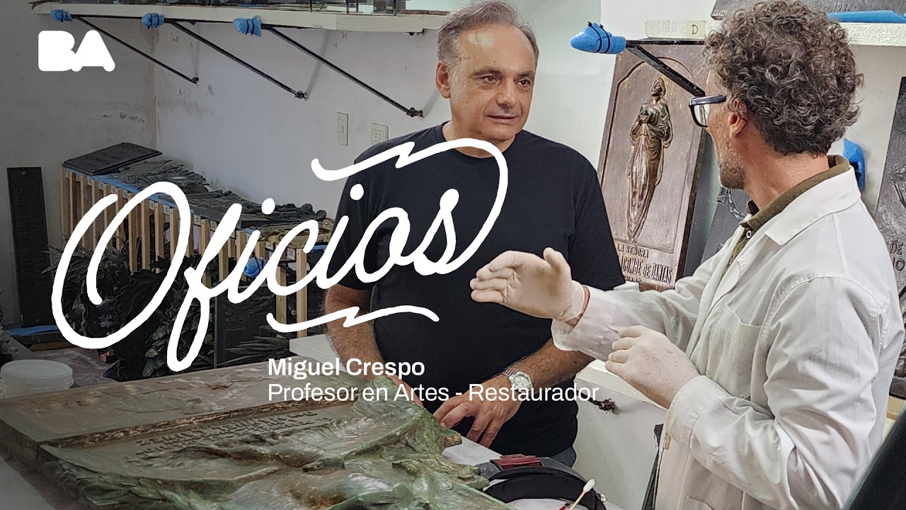 El arte de los sepulcros: Miguel Crespo, restaurador de Recoleta (01) - OFICIOS con Franco Bagnato