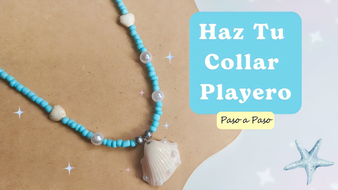 Haz un Collar Playero con Concha | Fácil, Rápido y Bonito