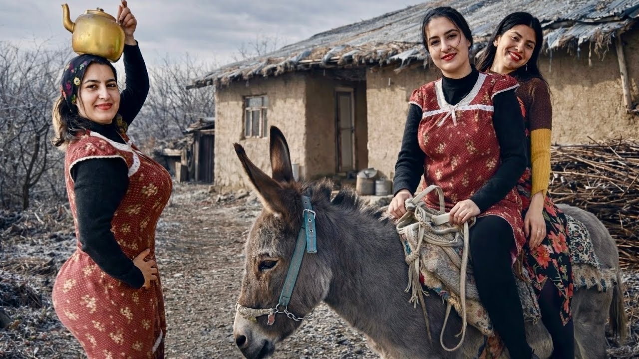 Double Riding Donkey & Cooking a Traditional Dessert