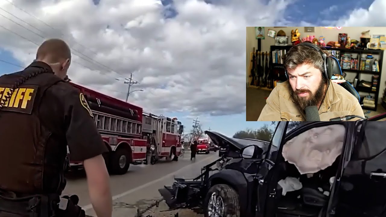 Wrong Way Driver Obliterates Cop Car
