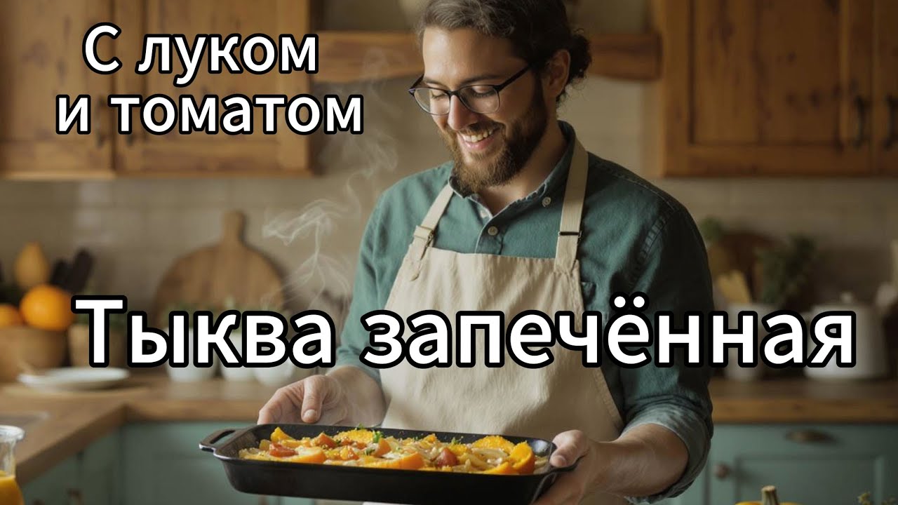 Тыква запечённая с луком | Просто, вкусно, недорого!