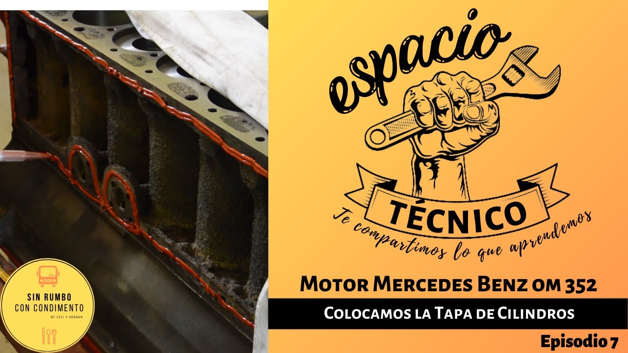 Cómo reparamos el motor. Colocando la tapa de cilindro