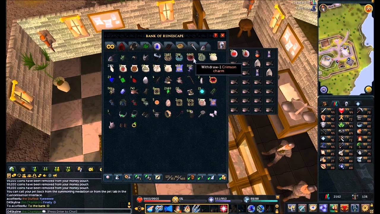 RS3-D4skyline 99 Mage And 96 Summoning Done