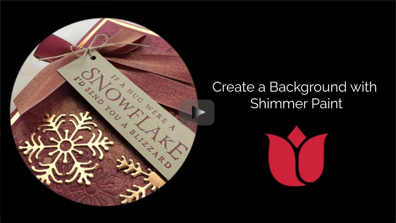 Create a Background with Stampin' Up! Shimmer Paint