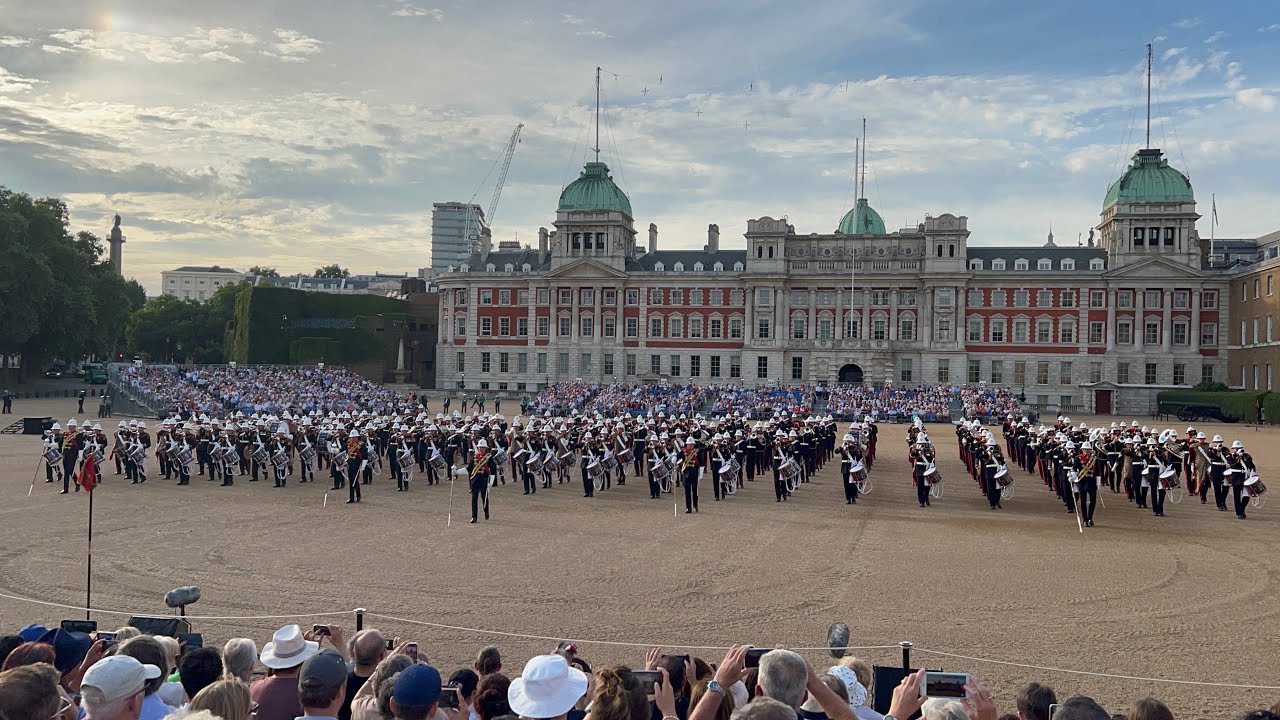 The Massed Bands of HM Royal Marines Beating Retreat 2022