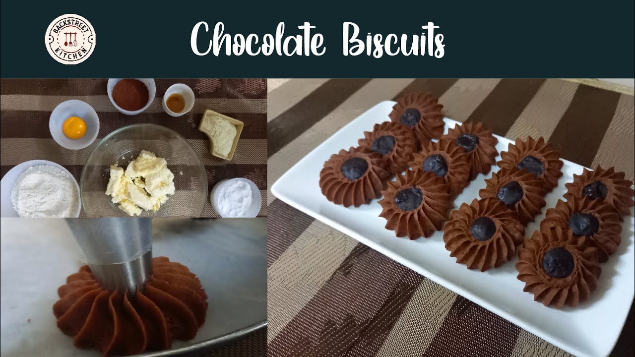 Chocolate Biscuit Recipe - Bakery Chocolate Biscuits | Backstreet Kitchen