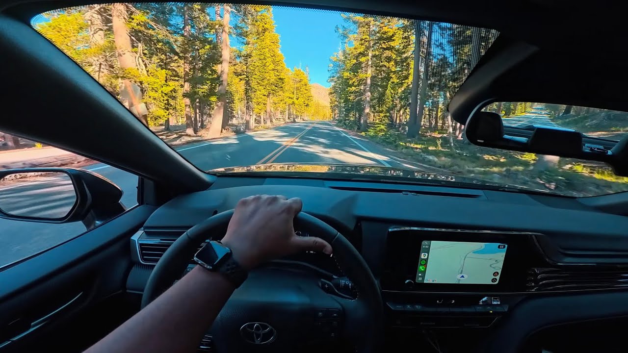 POV Drive Through Mammoth Lakes 🌲 | Toyota Camry 2025 | Insta360 Acepro2