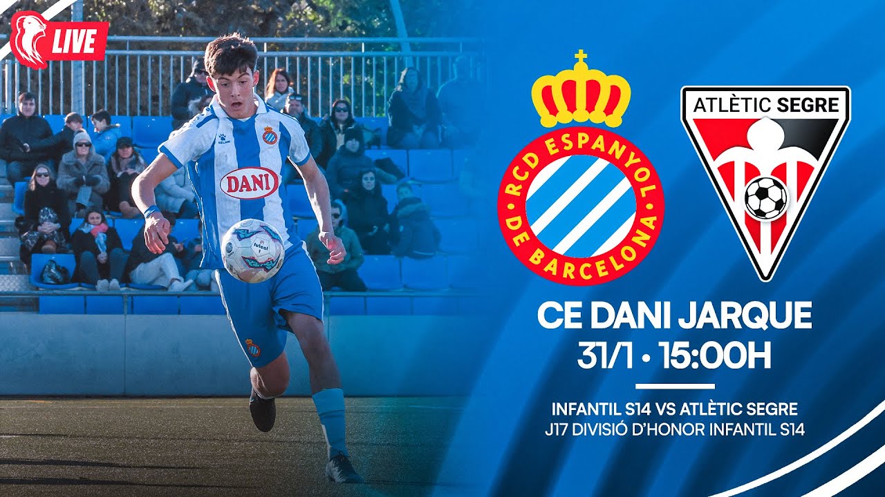 🔴 LIVE | ⚽ Infantil S14 🆚 Atlètic Segre | J17 Divisió d’honor infantil S14