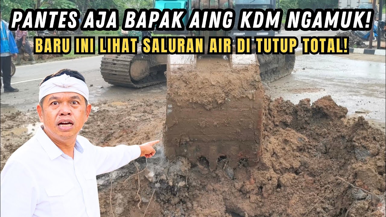 PANTES KDM NGAMUK❗BARU INI LIHAT SALURAN AIR DI TUTUP TOTAL BETON❗SERIUS INI DI BIARKAN DI ERA RK❓