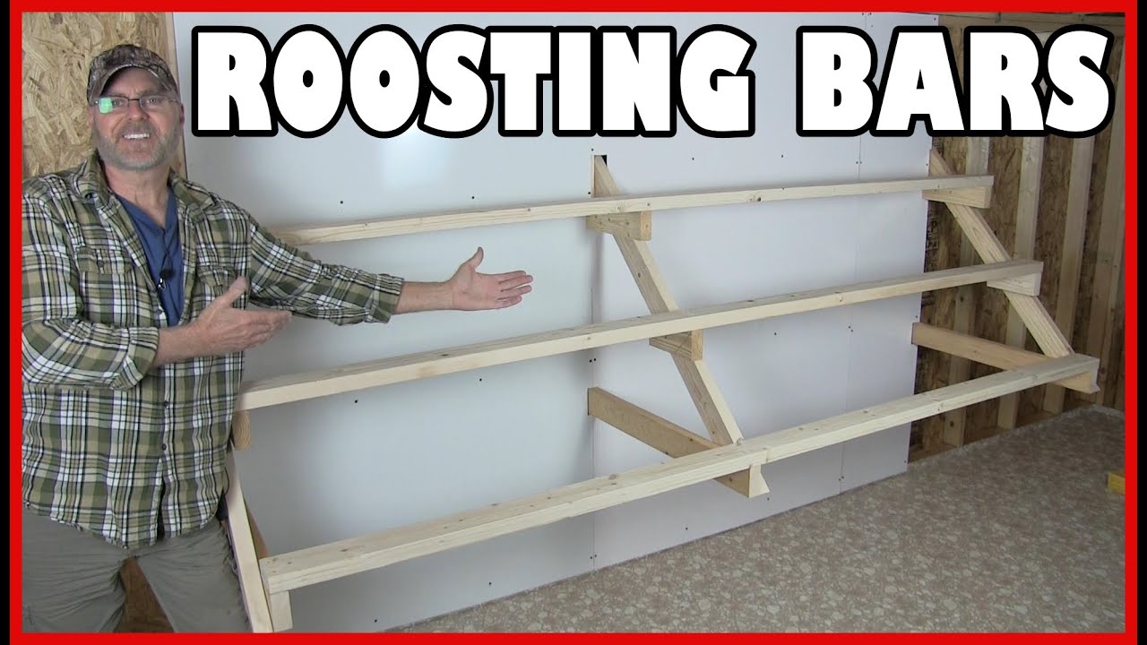 Shed to chicken coop conversion | Roosting bars