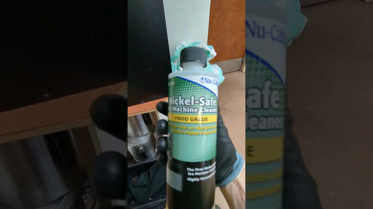 ice machine cleaning using NuCalgon nickel safe cleaner #icemachine