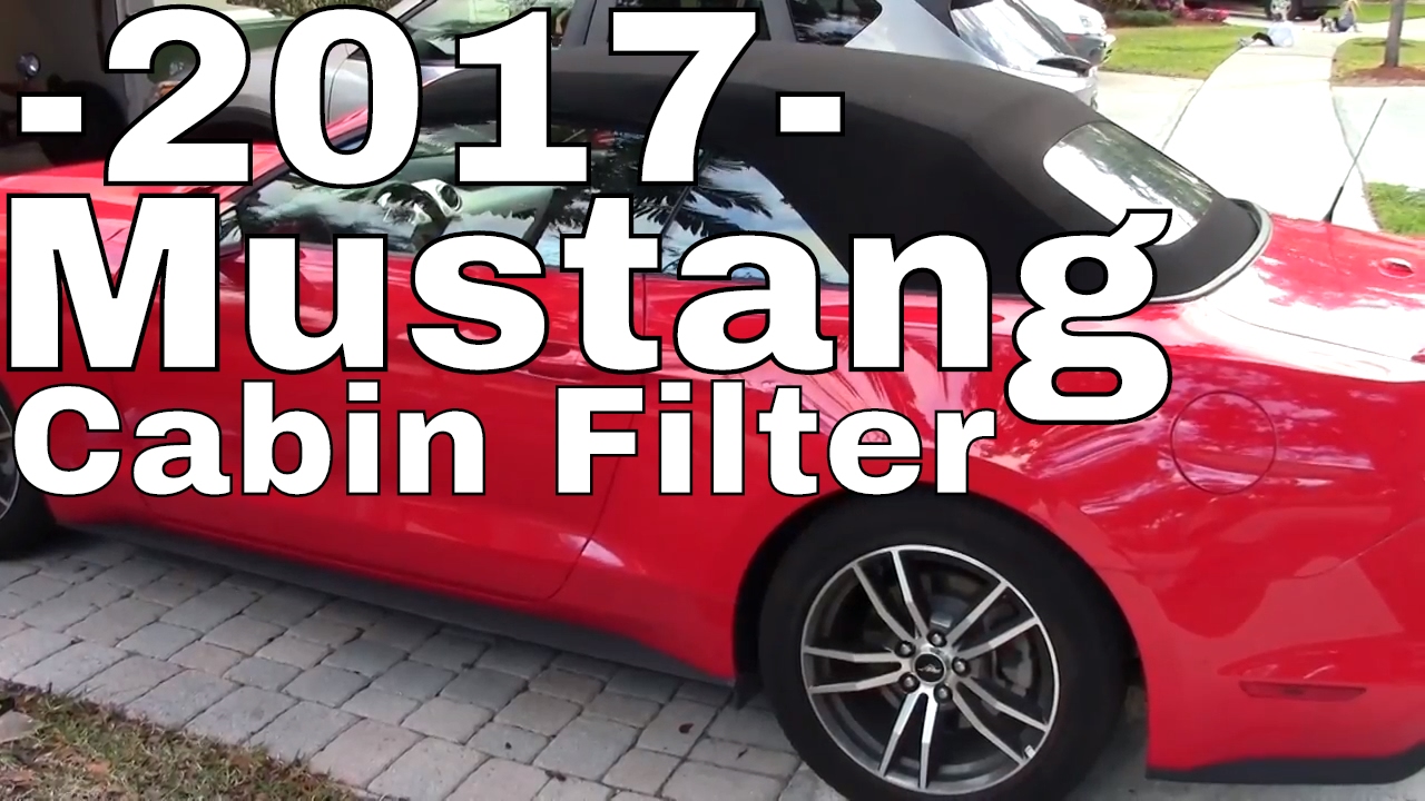 2017 Ford MUSTANG Interior/Cabin Air filter Change--How to