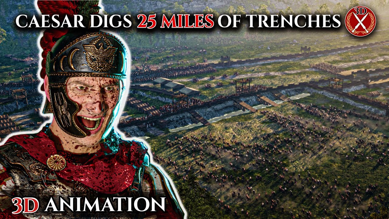 Battle of Alesia (52 BC) &ndash; Animated Cinematic Siege of Caesar vs. Vercingetorix