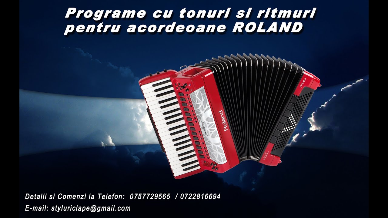 Demo program Roland FR7 si FR8x by ''Styluri Clape''