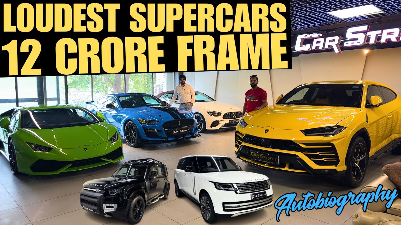 Loudest Supercars to Luxurious Vogue Autobiography | URUS, HURACAN, MUSTANG SHELBY, E53AMG, DEFENDER