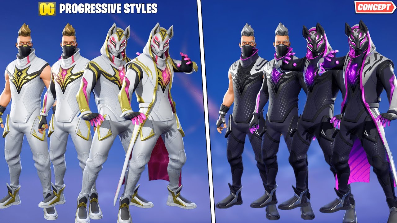Fortnite Riftreaver DRIFT OG Progressive Styles Showcase! (Concept)