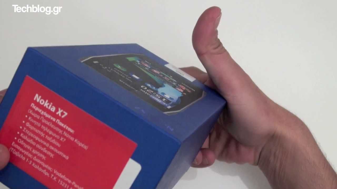 Nokia X7 unboxing (Greek)