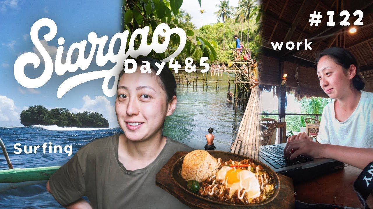 surfing in siargao, exploring cloud 9 & (finally) working at the hostel - day 4&5 | vlog #122