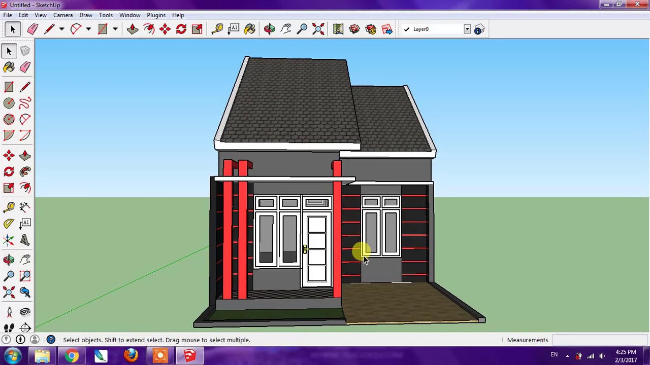 Tutorial Sketchup Membuat Rumah [Part 3]