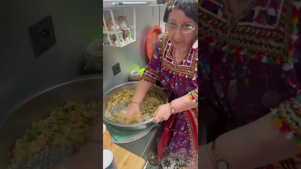 Recette de se soir aghroum lehwal (galette de légumes)