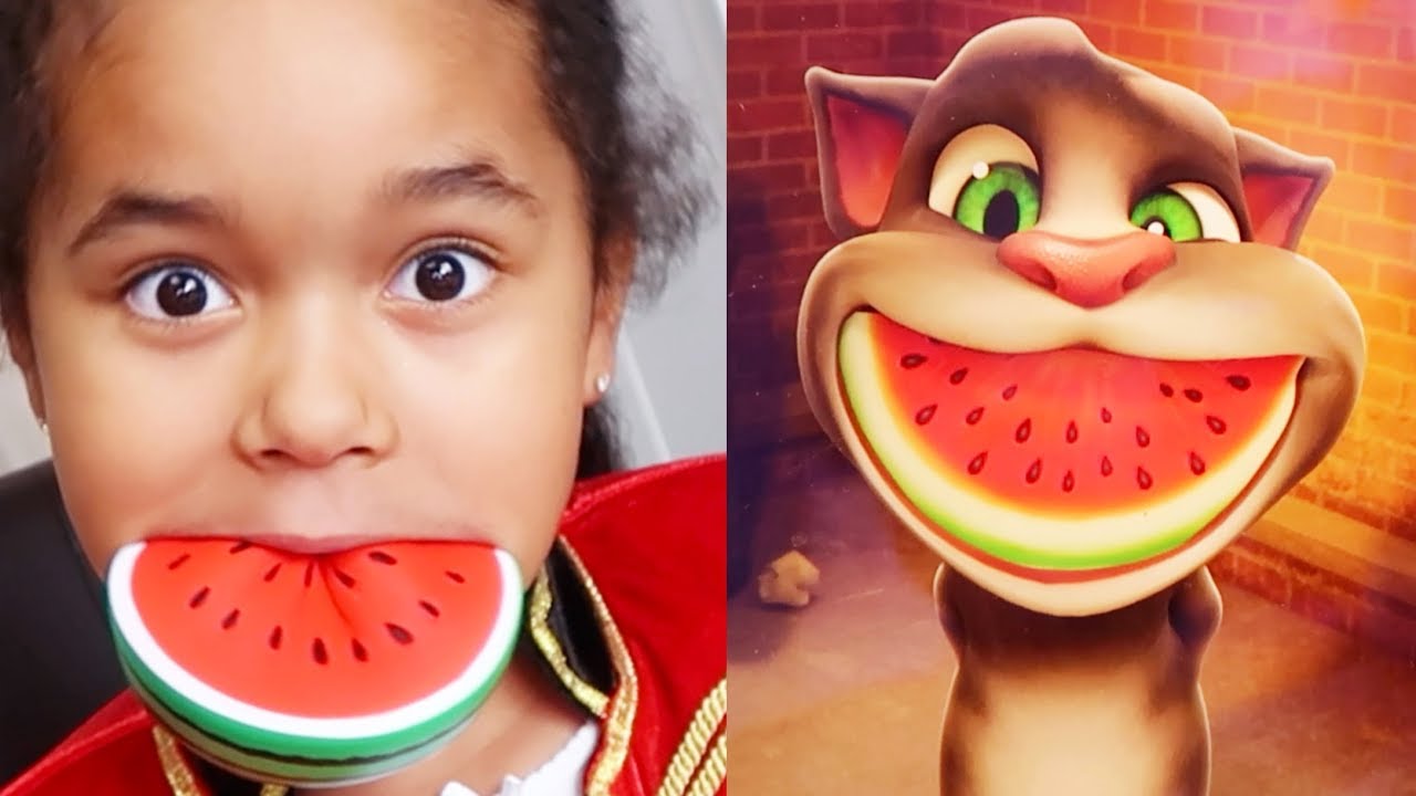 OUI OU NON AVEC VERITY, TALKING TOM et TALKING ANGELA - LUNCH, MORNING ROUTINE , BROSSAGE DES DENTS