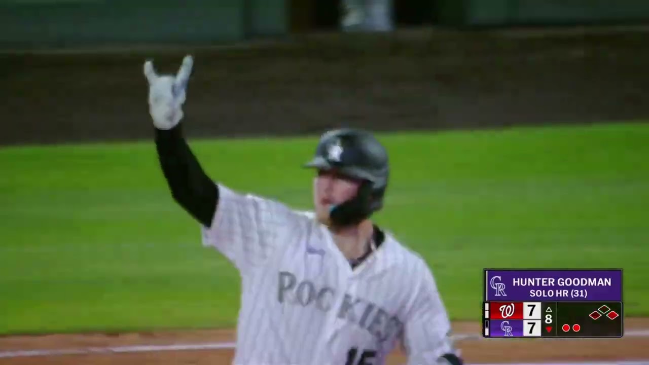 Hunter Goodman's 31st home run of the 2026 season is a go-ahead shot