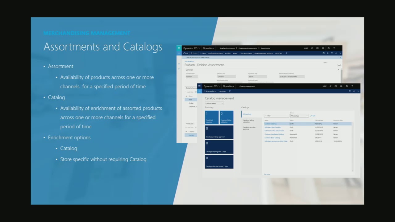 Dynamics 365 Commerce Merchandising Overview