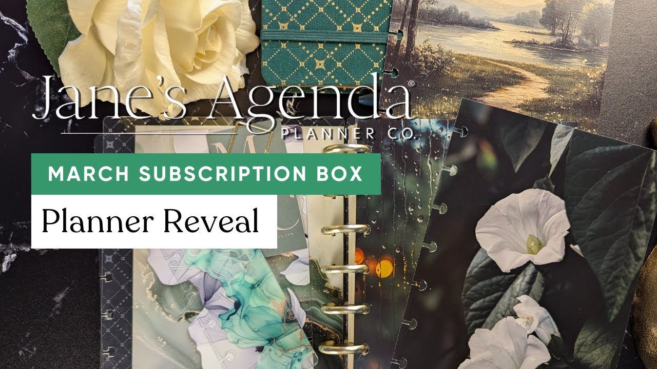 Презентация коробки с подпиской Deluxe на март | JanesAgenda.com